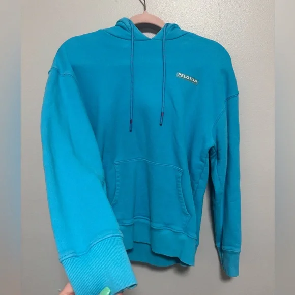 Peloton Downtown Oversized sweatshirt hoodie turquoise - Picture 3 of 11